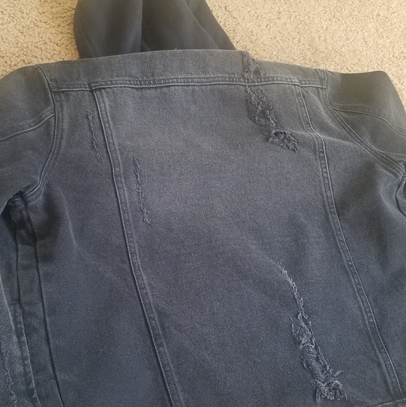 Womens/Mens XS Black hooded jacket - Picture 6 of 6